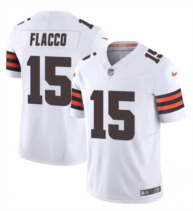 Men & Women & Youth Cleveland Browns #15 Joe Flacco White 2023 F.U.S.E. Vapor Limited Jersey,We sell and wholesale Men & Women & Youth Cleveland Browns #15 Joe Flacco White 2023 F.U.S.E. Vapor Limited Jersey on line form chian!